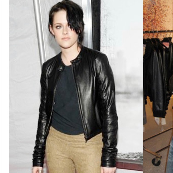 1020 BY NICOLE Leather Racer Moto Jacket Made in Los Angeles - Picture 10 of 10